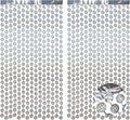 BRAVESHINE Hanging Balls Party Streamers Backdrop - 2 Pack Silver Tinsel Foil Fringe Curtains for Christmas/70s/80s/90s/Discoball/Birthdays/Bachelorette/Engagement/Music/Dance/New Years Decorations