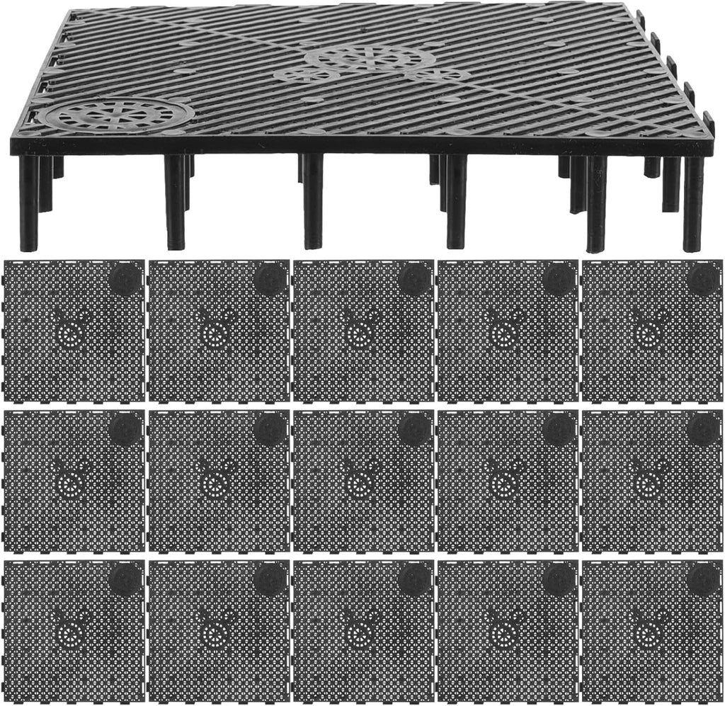 TEHAUX 20pcs Aquarium Undergravel, Undergravel Filter Aquarium Divider Tank Fish Tank Bottom Plate PVC Splicing Clapboard Bottom Fish Divider Stand for DIY Filtration in Aquascaping