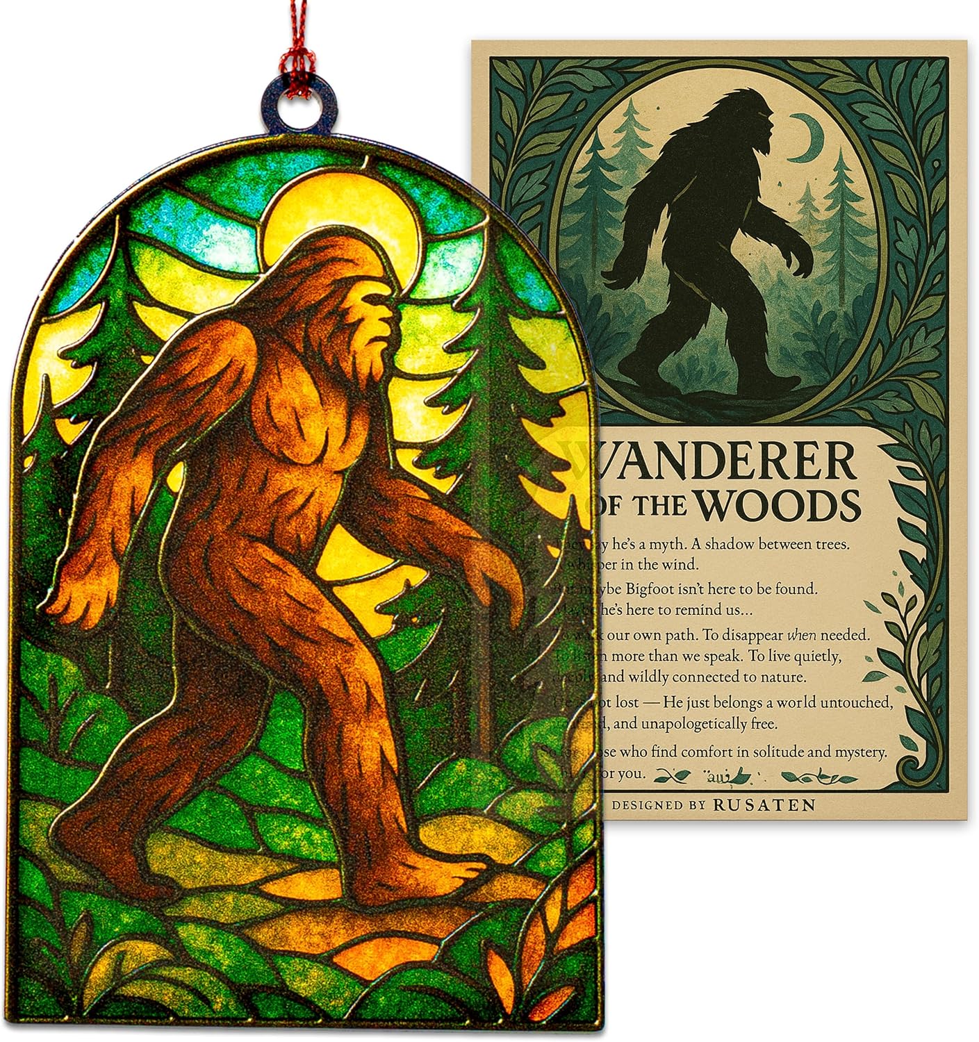 Funny Christmas Ornaments - Bigfoot Gifts - Big Foot Sasquatch Gift - Sasquatch Gift - Bigfoot Ornament - Christmas Ornaments 2025 - White Elephant Gifts - Xmas Tree Funny Decoration