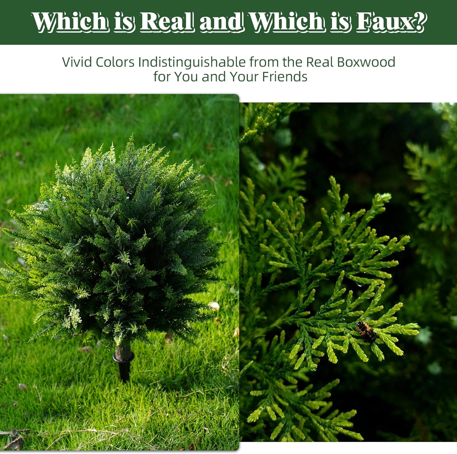 28inch Artificial Cedar Christmas Tree, Norfolk Pine Tree. 4 Sets Faux Cypress Topiary with Spikes Outdoor Christmas Tree Front Porch Decor, Fake Shrubs Planters, Christmas Pot Fillers Urn Filler