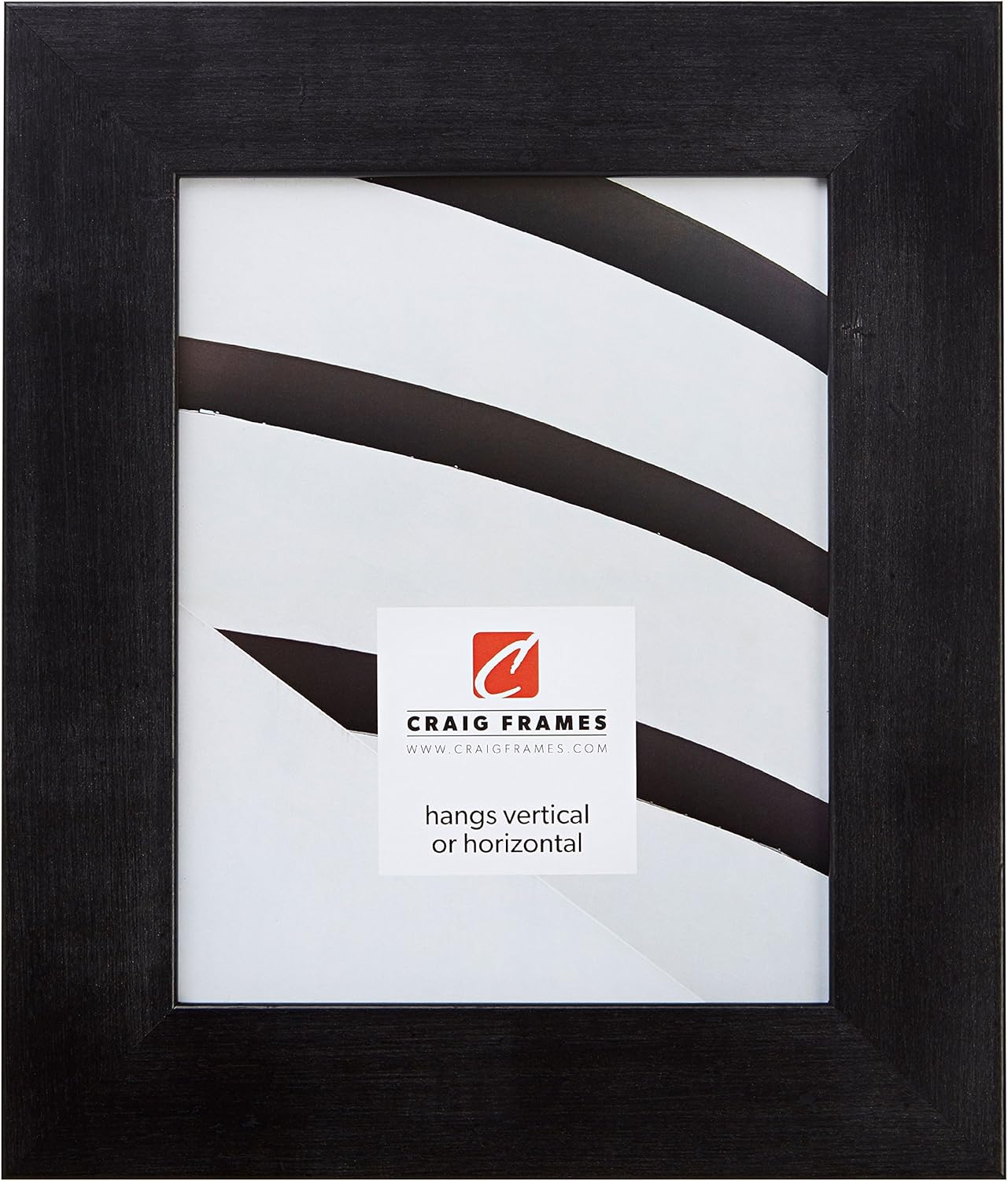 Craig Frames 74009 16 by 20-Inch Picture Frame, Smooth Wrap Finish, 2-Inch Wide, Black Rustic Pine