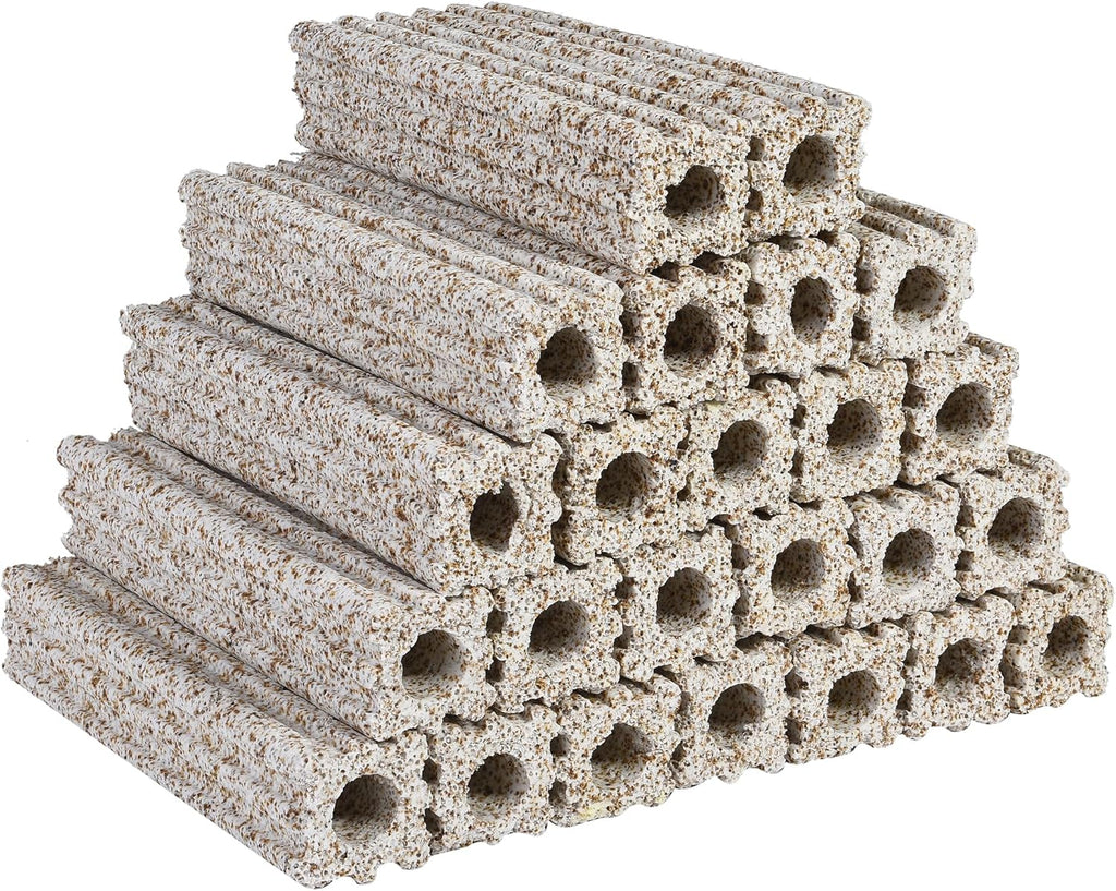 ALEGI Ceramic Bio Filter Media, Porous Media Filter Media for Sump Tank, Pond, Aquarium Fish Tank (Large 24 pcs)