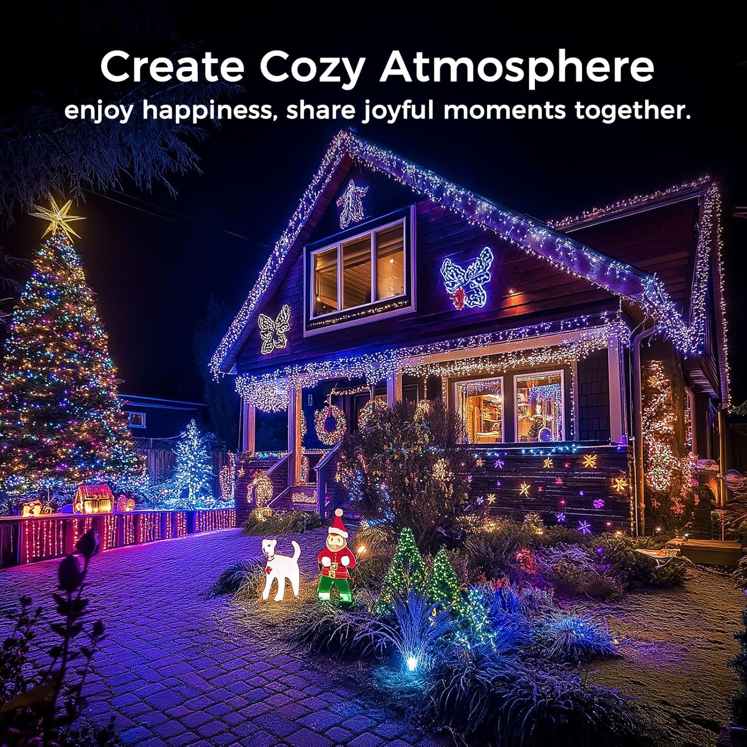 Fairy Lights Battery Operated, 33Ft 100 LED Twinkle Lights with Remote and Timer, 8 Modes Waterproof Lighting for DIY Bedroom Wedding Table Centerpieces Christmas 4 Pack