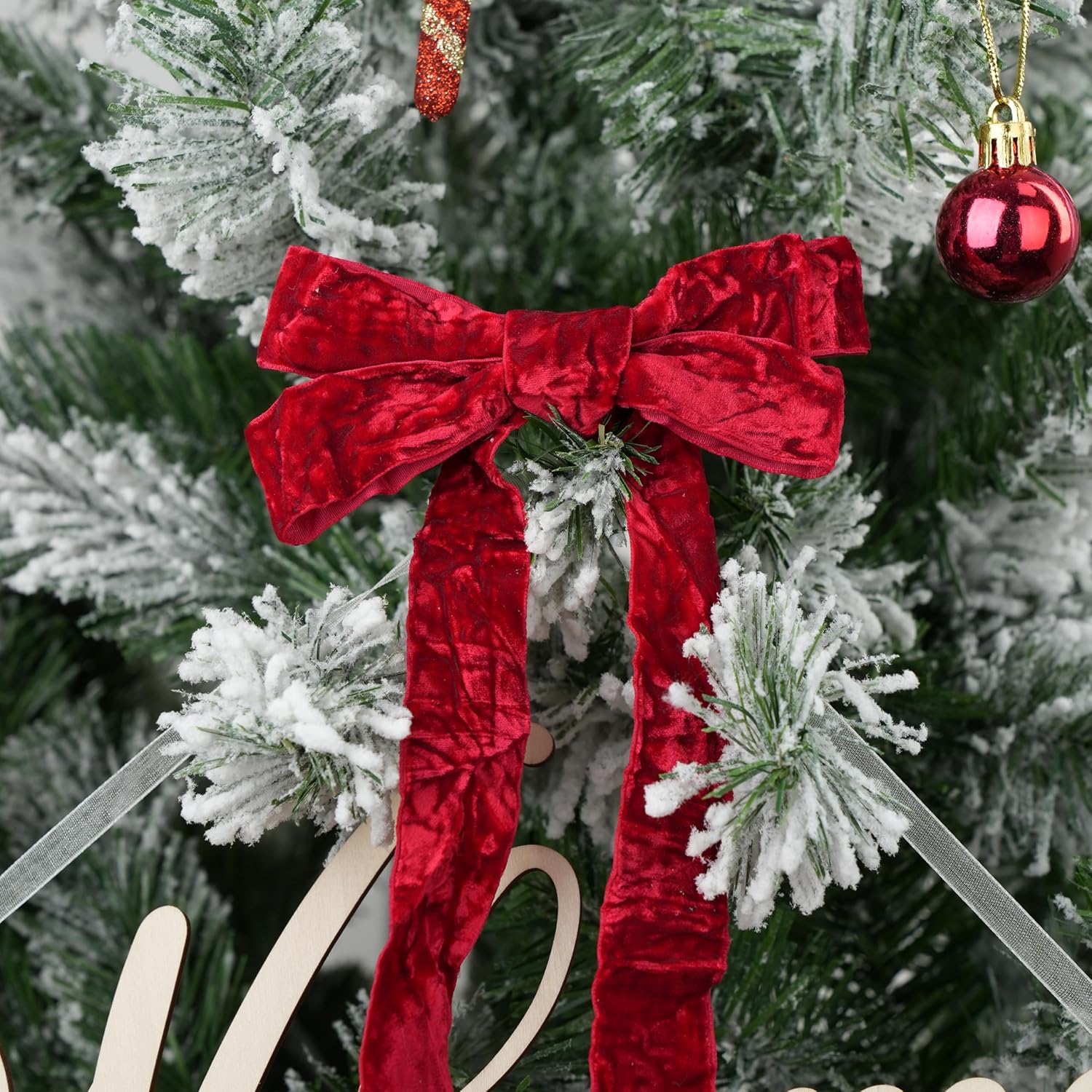 MAYREEL 1 Inch Red Crushed Velvet Ribbon Crimson Vintage for Flower Bouquets Wedding Invitations Crafts Gift Wrapping Party Favor Boxes 10 Yards