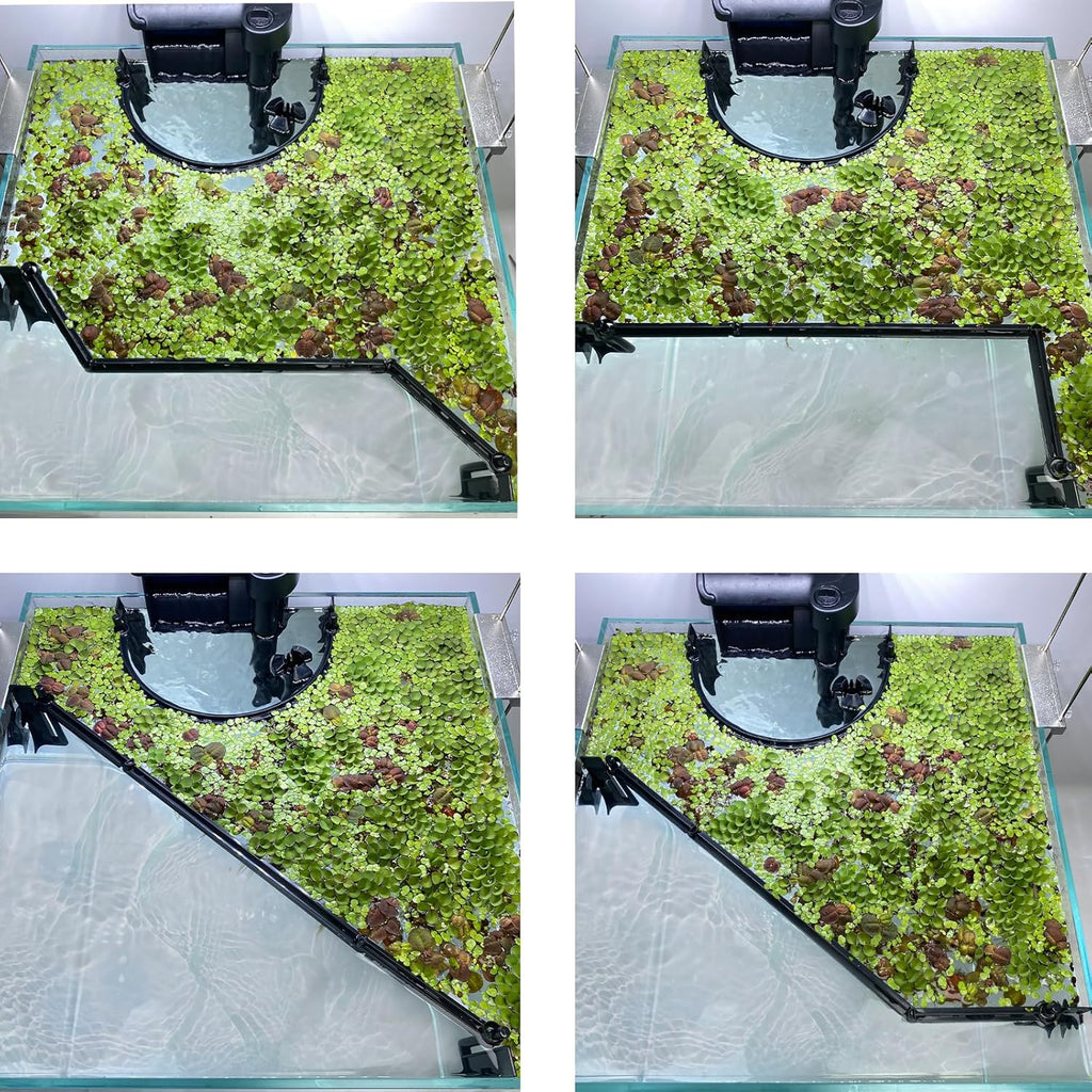 Floating Plant Corral for Aquarium, Fish Tank Accessories to Separate Floating Plants, Automatically Adjusts Height with Water Level, Suitable for All Floating Plants and All Aquariums (Style 1)