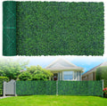 Artificial Boxwood Roll Panels,40"x 120"(33.33 sq.ft) UV-Anti Faux Ivy Leaves Privacy Fence Screen Grass Wall Roll Panels for Indoor Home Decor and Outdoor Garden Backyard