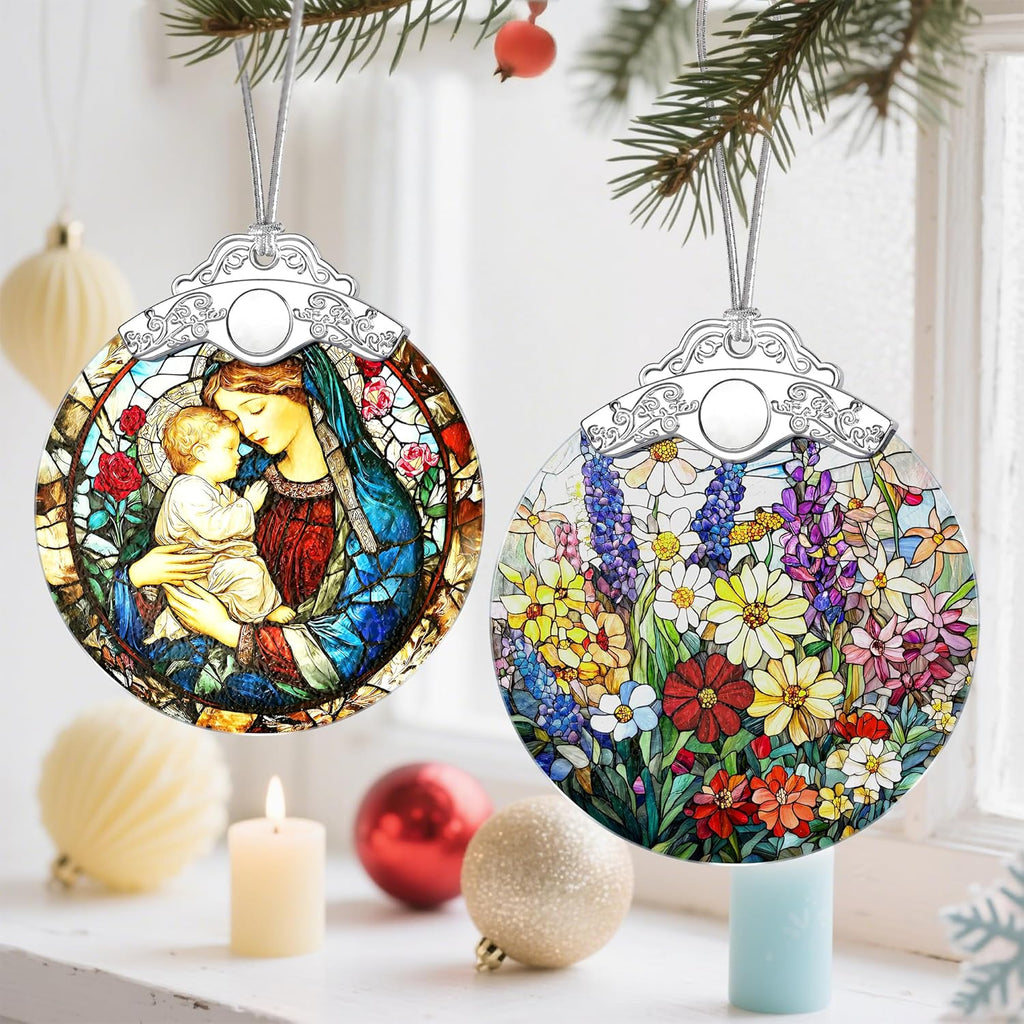 Christmas Ornament, Christmas Tree Ornaments, Keepsake Ornaments, Holiday Decor, Holiday & Xmas Gifts, Housewarming Gift, Gifts for Flower Lovers & Nature Lovers - Wildflower-Theme