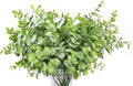 Artificial Farmhouse Eucalyptus (Pack of 3),Artificial Farmhouse Greenery Stems Fake Plants Foliage for Farmhouse,Home,Garden,Office,Patio,Wedding and Indoor Outdoor Decoration(Green)