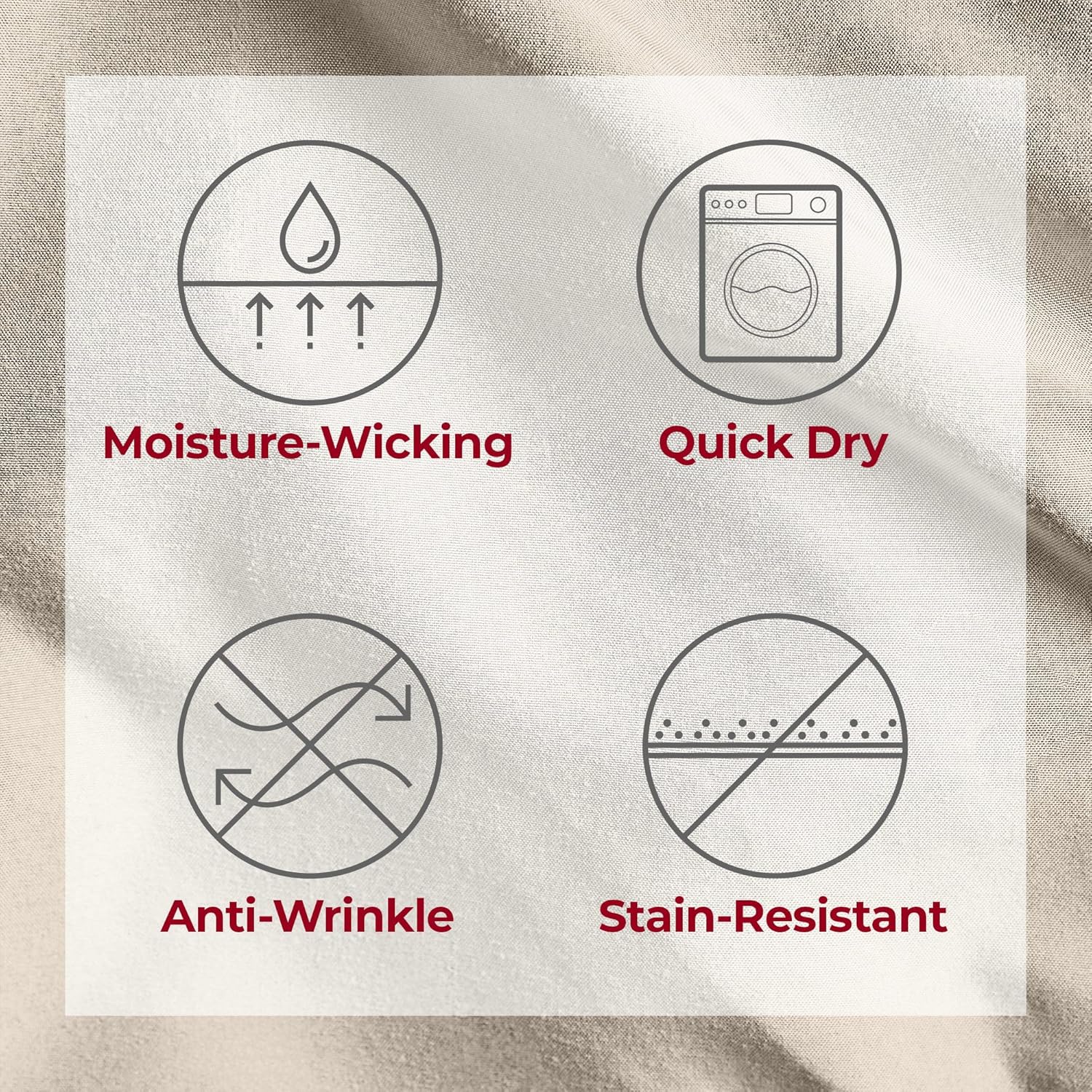 Mellanni Twin Sheets Set - 3 PC Iconic Collection Bedding - Hotel Luxury, Extra Soft, Cooling Bed Sheets - Wrinkle, Fade, Stain Resistant (Twin, Beige)