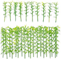 Woohome Miniature Bamboo Trees, Green Plastic Bamboo Trees for Home Miniature Landscape Landform Diorama Project (100PCS)