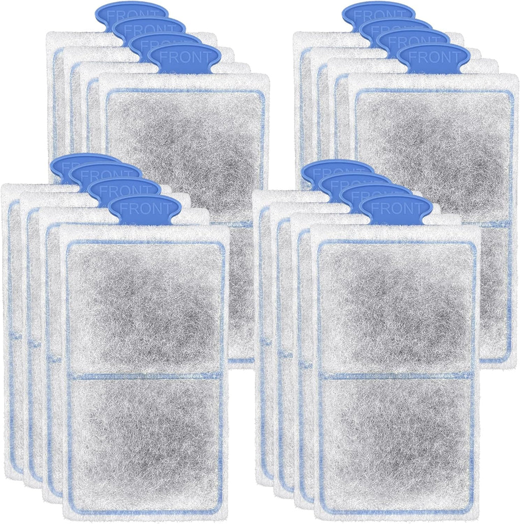 driamor 16 Pack PF-S Filter Cartridges Compatible with PF10 Power Filters, Small Fish Tank Filters Cartridge Replacement with Zeolite