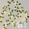 Vine Fairy Lights for Bedroom Wall, 23FT 73 LED Vine String Lights, USB/Battery Powered, Faux Pothos Garland with Light for Dorm Room, Wedding, Party & Home Decor, Warm White
