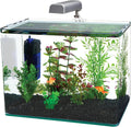 PENN-PLAX Water-World Radius Desktop Nano Aquarium Kit – Includes LED Light, Internal Filter, and Mat – Perfect for Shrimp and Small Fish – 7.5 Gallon Tank