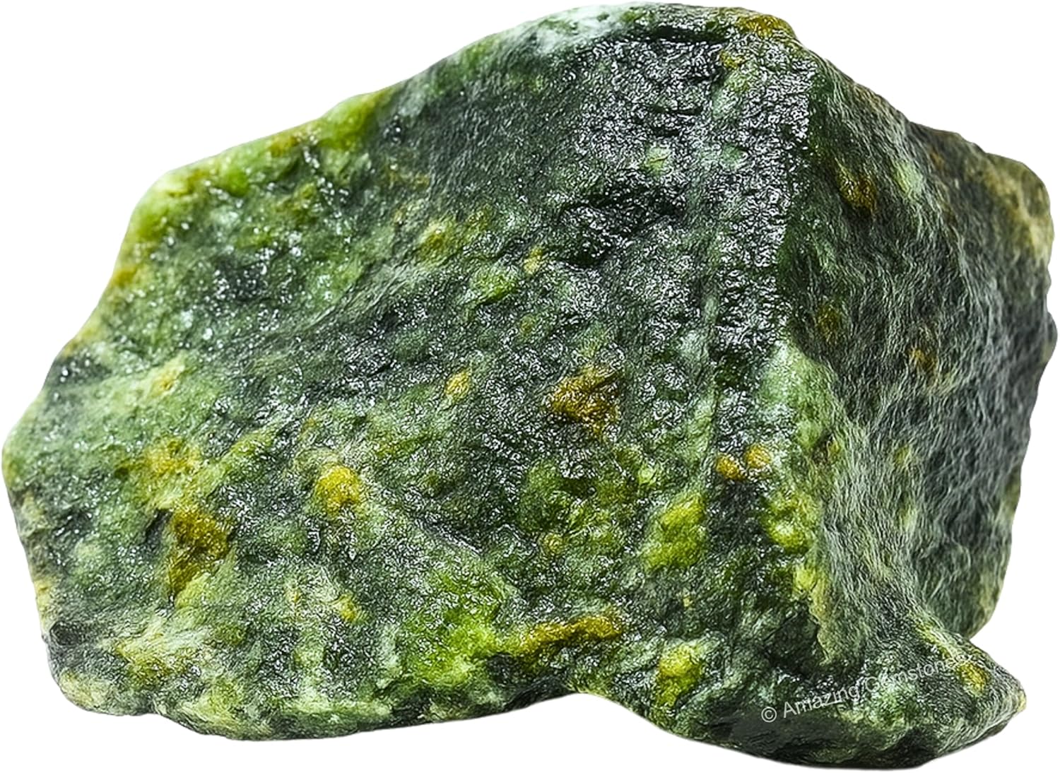 Amazing Gemstone Green Jade Raw Crystals and Healing Stones, Natural Rocks for Tumbling - DIY Raw Stones and Crystals, 2 Pieces