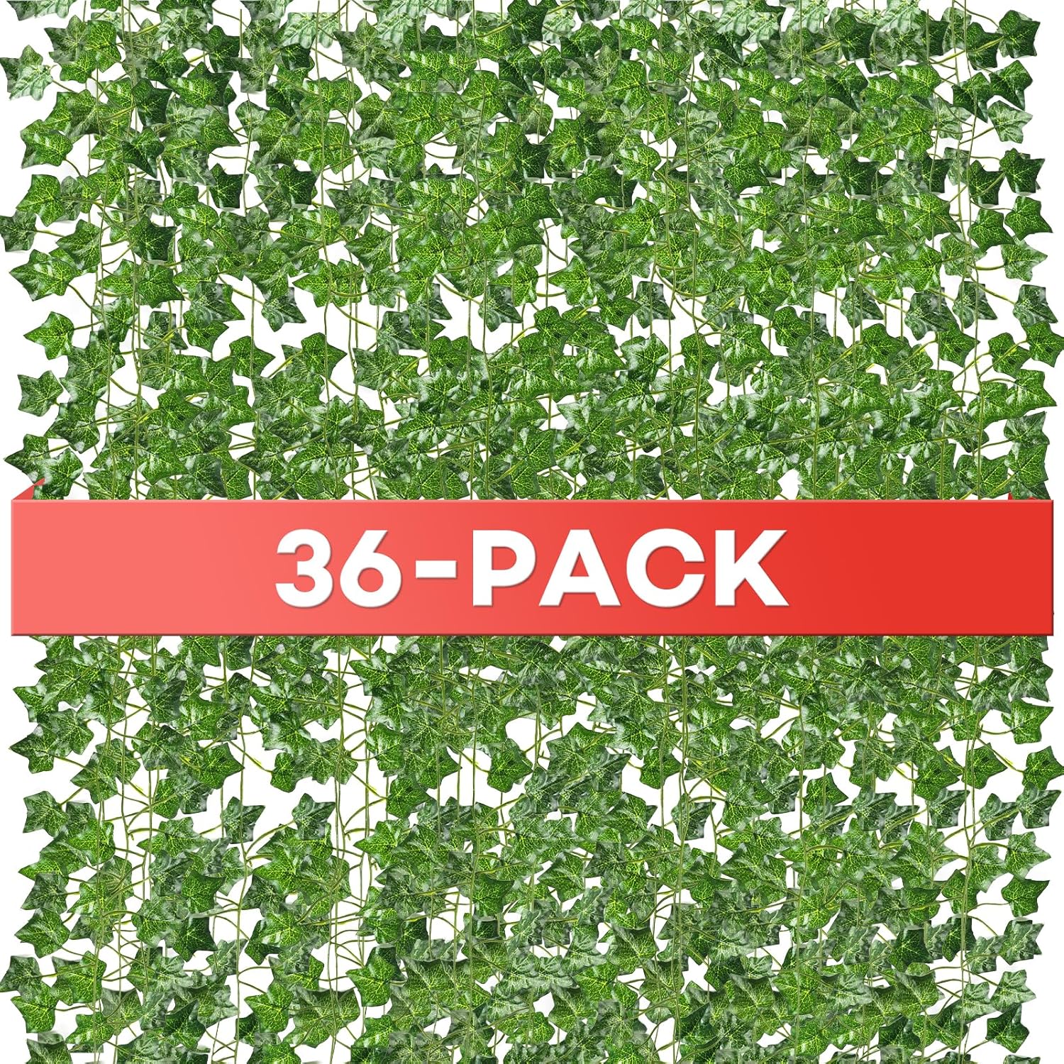 36 Pack 252 Feet Vines,Ivy,Ivy Garland,Fake Ivy,Fake Leaves,Ivy Vines,Artificial Vines,Green Vines,Leaves Room Decor,Vines for Bedroom,Wall Decor,Wedding Party