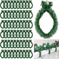 Zhengmy 60 Pcs 20 Inch Christmas Garland Ties Artificial Pine Needles Flexible Pine Stems Twist Wired Tree Branches for Christmas Stairs Railing Banister DIY Craft Gift Wrapping