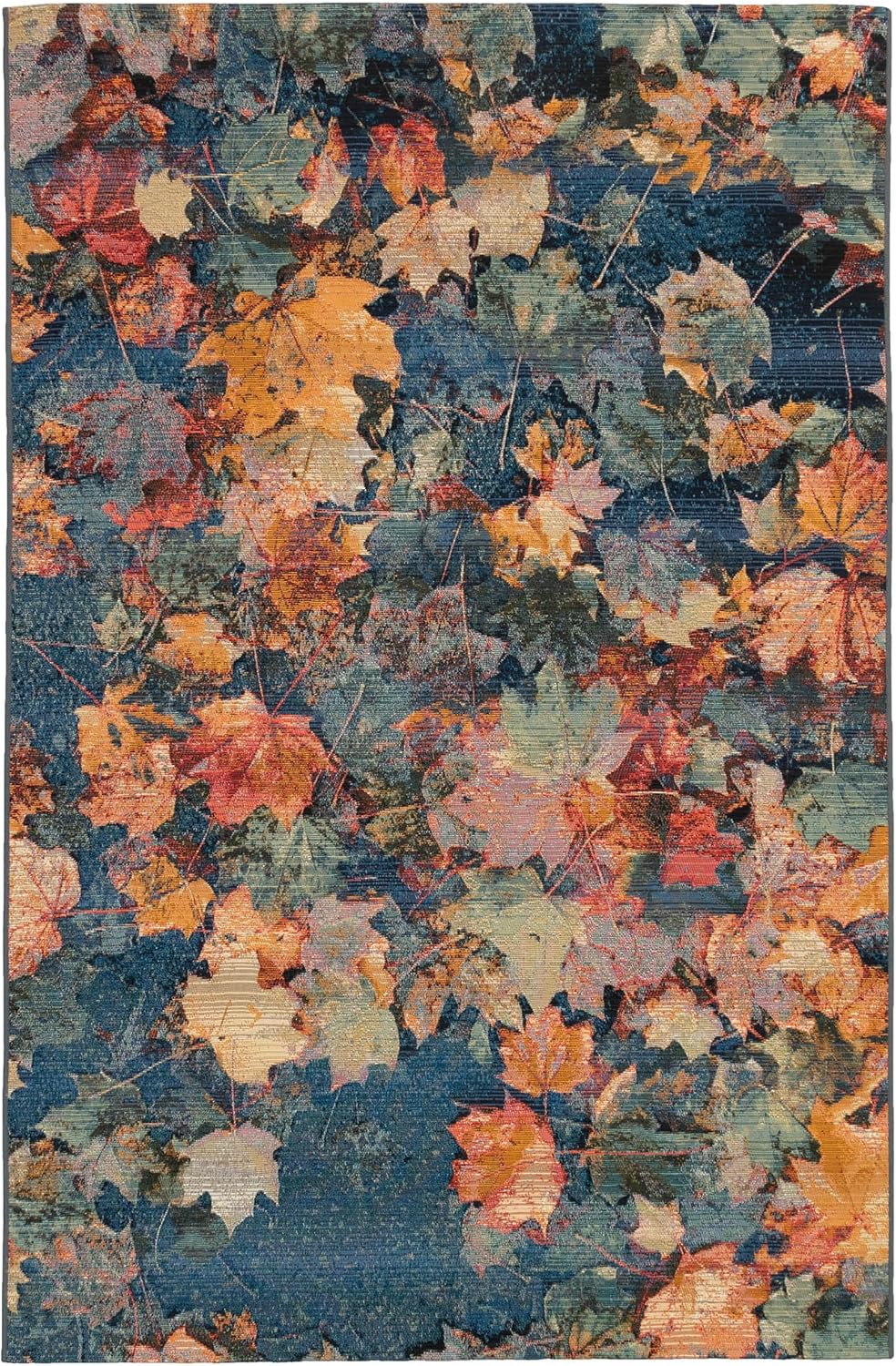 Liora Manne Marina Low Profile Durable Indoor/Outdoor Woven Rug- Fall in Love Multi 7'10" x 9'10"