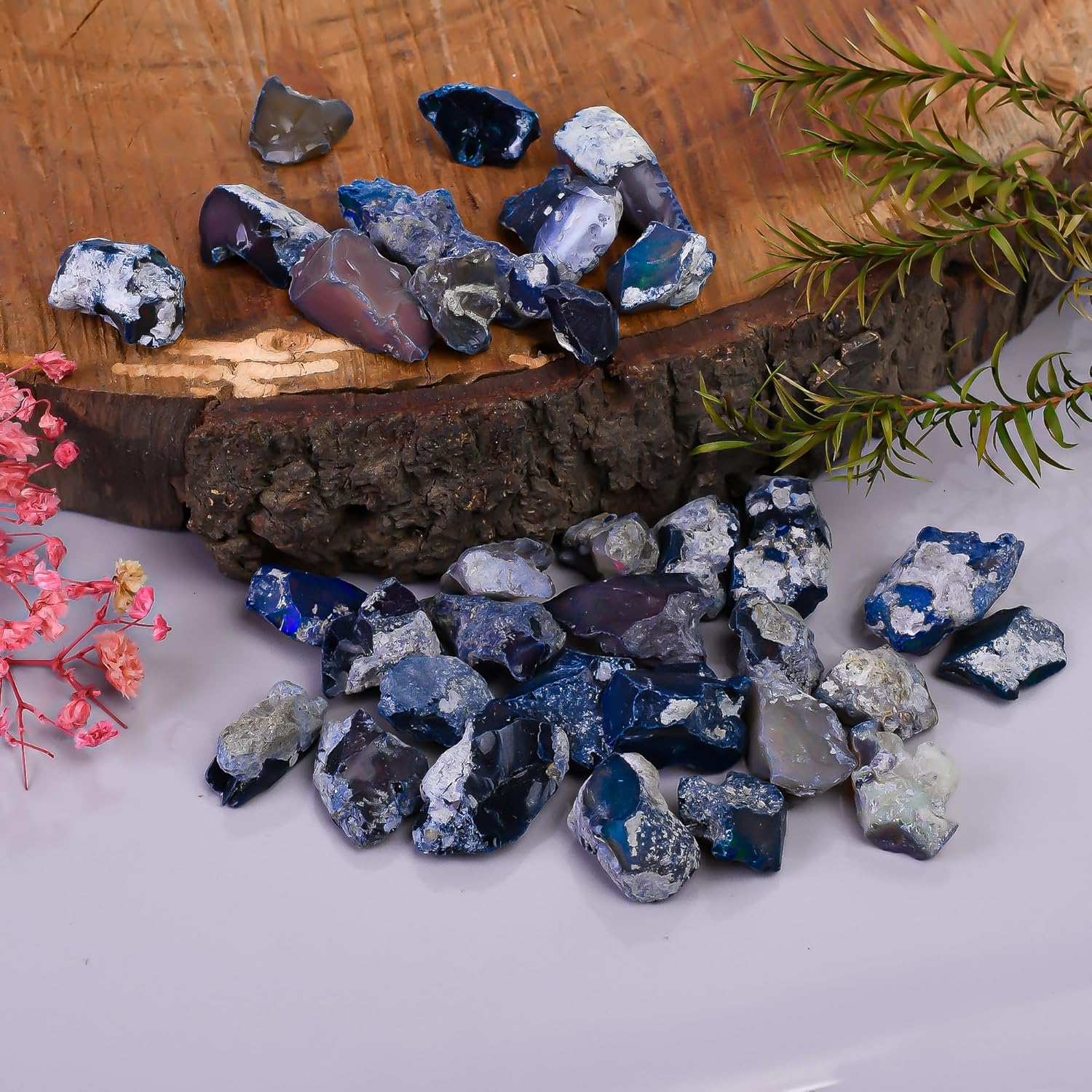 100 carats Raw Black Opal Gemstone and Crystals, Wholesale Gemstone Lot, Rough Crystals, Rock Stones, Jewelry Making Supplies, DIY & Crafts, B Grade