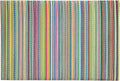 Fab Habitat Striped Non Slip Doormat - Durable, Thin - Recycled Plastic - Entryway, Front Door, Porch, Patio - Cancun - Candy (24" x 36" Non-Slip)