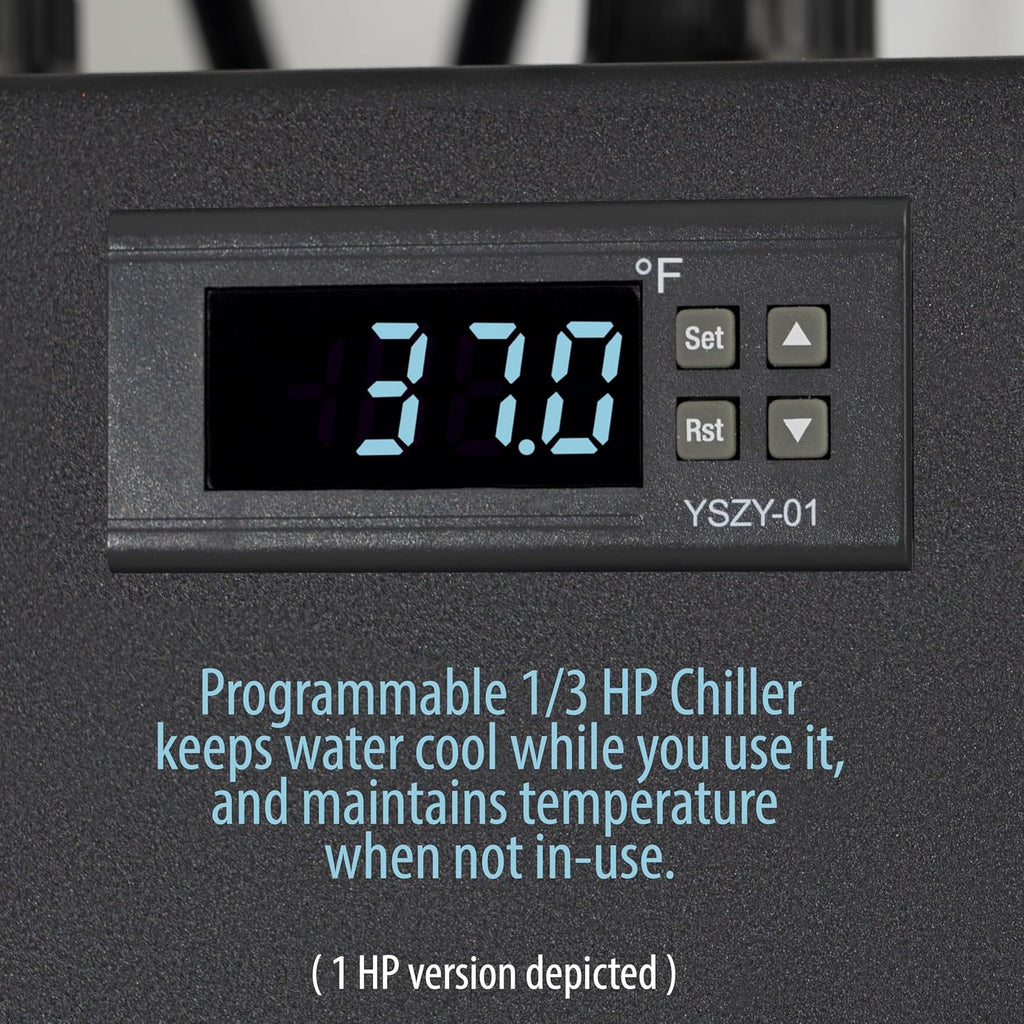 Chiller for Ice Bath and Cold Plunges Including All Hoses and Pumps. 1/3 HP, 2/3 HP, 1 HP Models