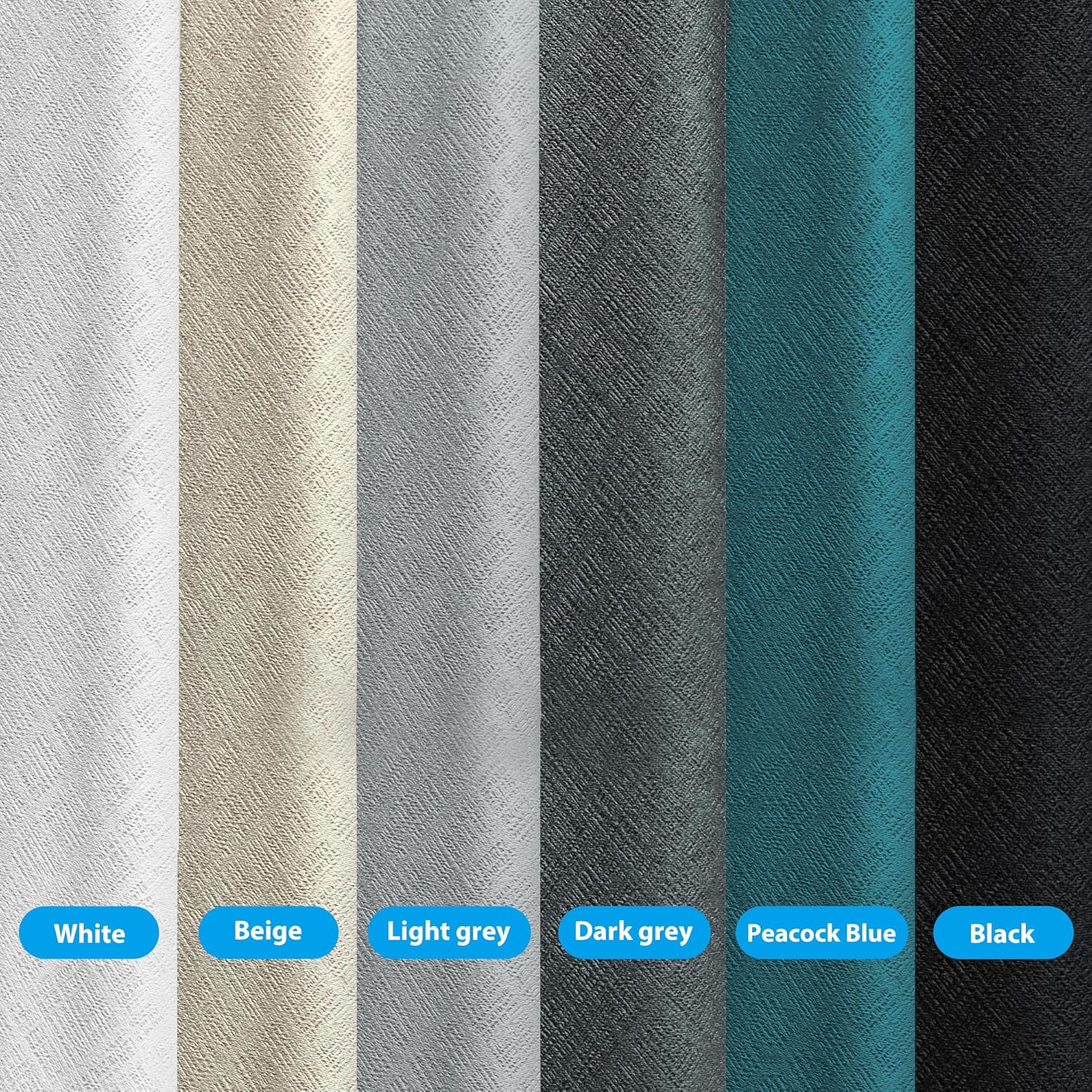 Room Divider Curtains Total Blackout Privacy Curtain Panel Room Thermal Insulated Noise Reduction Curtains for Bedroom Window Living Room Ceiling Track Curtain W 8.3 ft × H 8 ft Grey