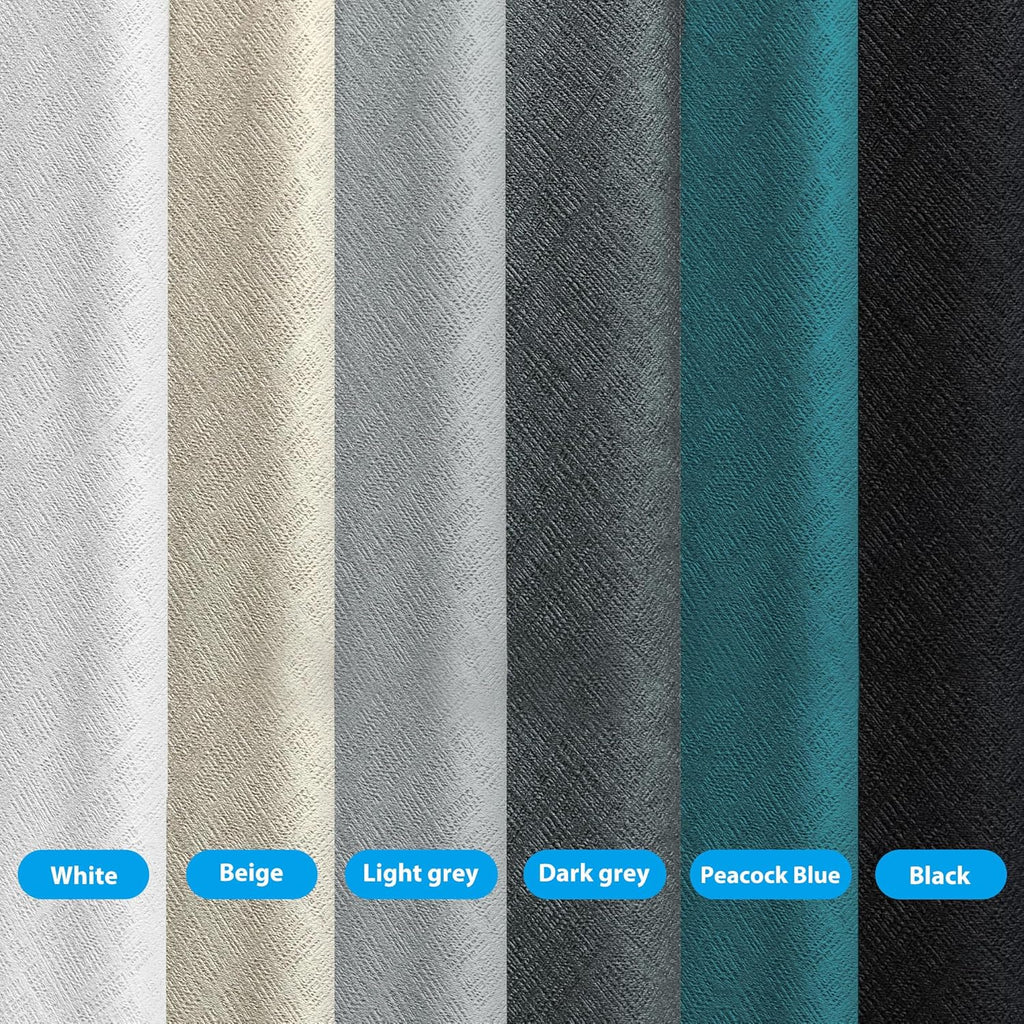 Room Divider Curtains Total Blackout Privacy Curtain Panel Room Thermal Insulated Noise Reduction Curtains for Bedroom Window Living Room Ceiling Track Curtain W 12.5 ft × H 9 ft Azure Blue