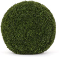 3rd Street Inn XXL Cypress Topiary Ball - Artificial Plant Set - Indoor/Outdoor Wedding Party Decor - Faux Foliage Garden Sphere - Tree and Bush Substitute (21")