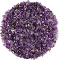 SUNYIK Amethyst Tumbled Chips Stone Crushed Crystal Quartz Pieces Irregular Shaped Stones 1pound(about 460 gram)