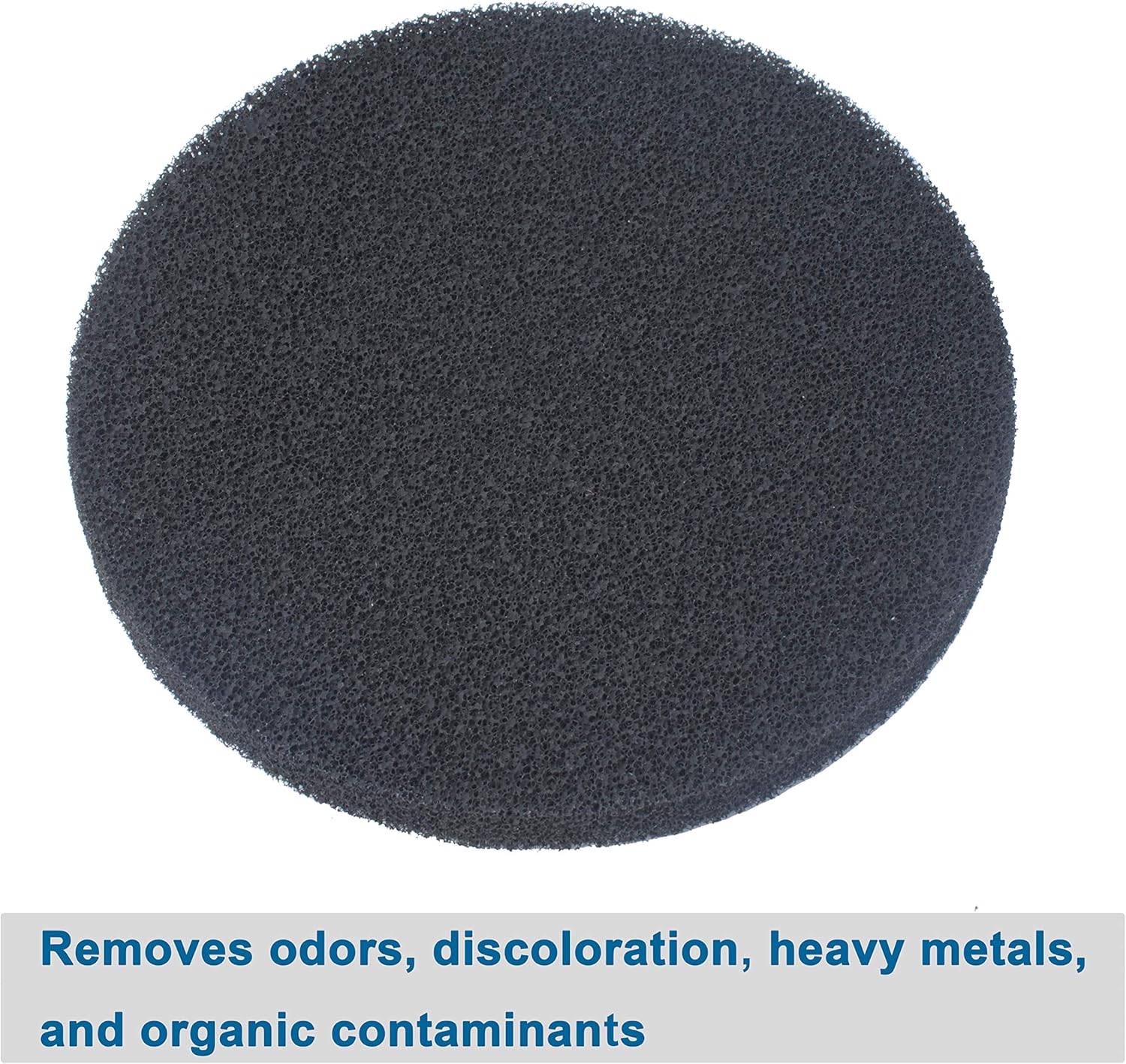 Fx4 Carbon Filter Pads Compatible with Fluval FX4 FX5 / FX6 Canister Filter,Replacement Carbon Impregnated Foam Pads Aquarium Filter Media Pack of 6