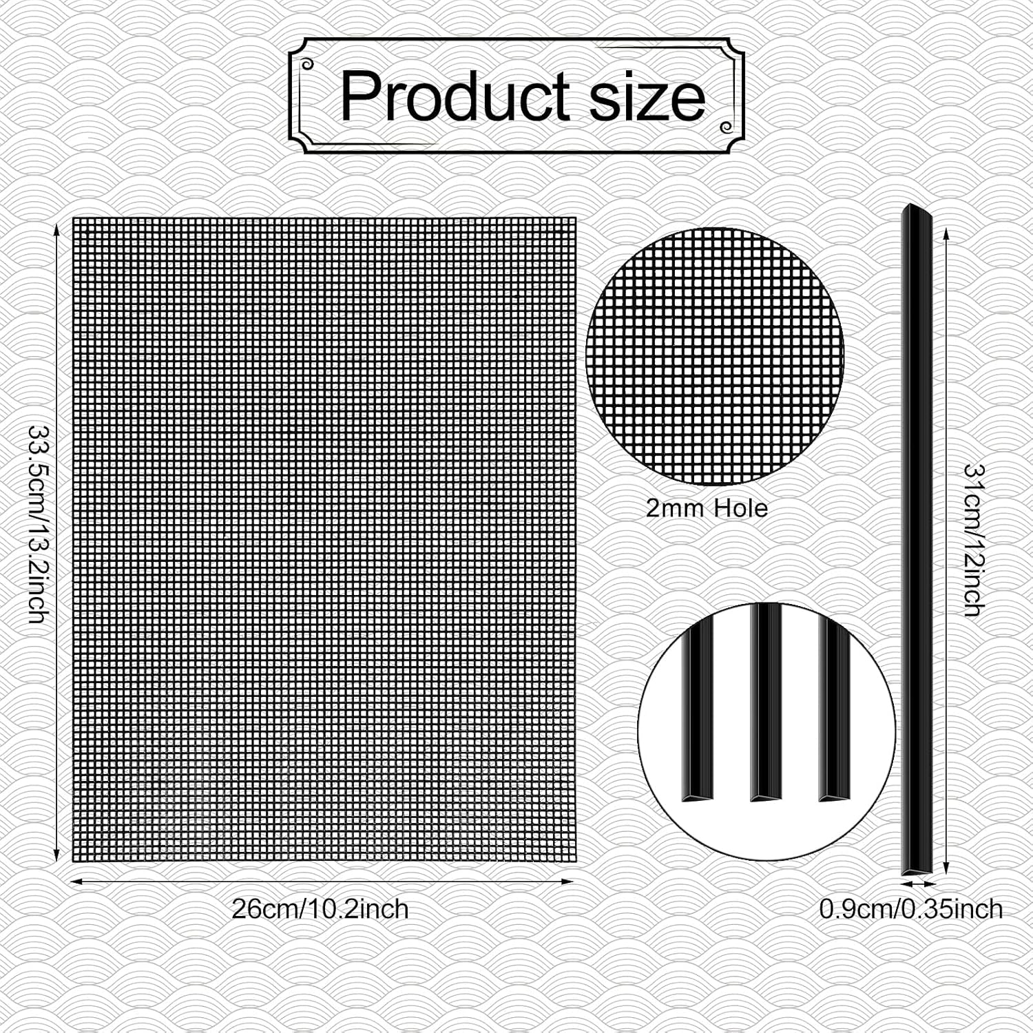 4 Pieces Plastic Mesh Sheets for Embroidery Black Fish Tank Divider Screen Craft Mesh 10 Pieces Binding Bars Sliding Bars for Embroidery Crafting Knit and Crochet Projects