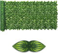 Artificial Ivy Privacy Fence Screen,59" X 118" UV-Anti Fake Leaves Plant Vine,Privacy Hedges Wall for Indoor Outdoor Garden Backyard Decor,Color Watermelon Leaves