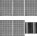 Allazone Plastic Mesh Sheets for Embroidery, 5 PCS 13 x 19.7In Black Mesh Fish Tank Divider and 10 PCS Binding Bars Sliding Bars for Fish Tank, Embroidery Crafting Knit Crochet Projects