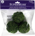 SuperMoss (21806) Moss Balls, Fresh Green, 2.5" (3 pack)