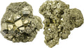 Amazing Gemstone 2 Pieces Pyrite Raw Crystals and Healing Stones, Natural Rocks for Tumbling and DIY Raw Stones and Crystals