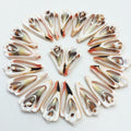 PEPPERLONELY 20 PC Center Cut Strawberry Sea Shells, 1-1/4 Inch ~ 2-1/4 Inch