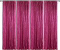 Sugargirl Fuchsia Sequin Backdrop Curtain 4 Panels 2FTx8FT Glitter Fuchsia Background Drapes Sparkle Photography Backdrop for Party Wedding Birthday Wall Decoration