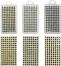 Woohome 312 PCS Static Grass Tufts - Yellow Model Grass, Terrain Model Kit, Artificial Grass for Train Landscape, Railway Scenery, Miniature Shrubs & Bushes