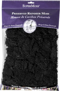 Super Moss (23151) Reindeer Moss Preserved, Black, 8oz
