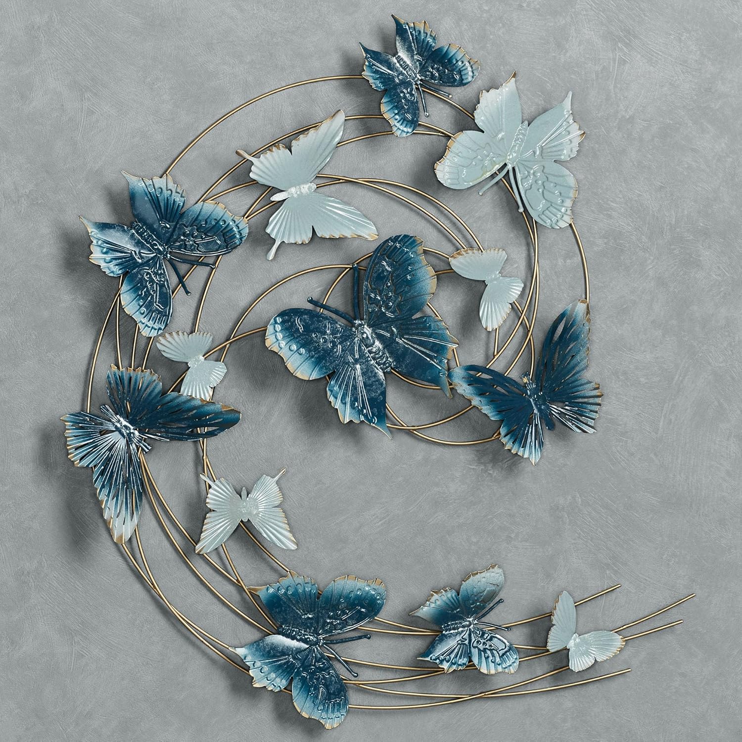Touch of Class Butterfly Journey Blue Wall Art Sculpture