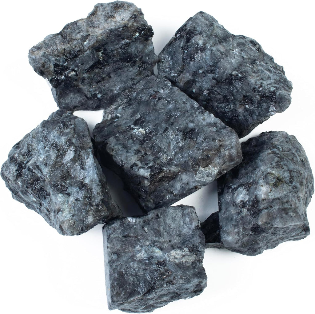 Crocon Larvikite Rough Bulk Natural Stone Raw Gemstone Tumbling Cabbing Polishing Gem Mining Energy Generator Chakra Balancing Reiki Healing Good Luck Home Office Decor Weight :-1Lb Approx