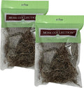 Preserved Spanish Moss - Premium Decorative Moss for Crafts, Home Décor, Art, Design & DIY Projects - Real Moss - Non-Toxic, USA-Made (Natural, Small, 2-Pack)