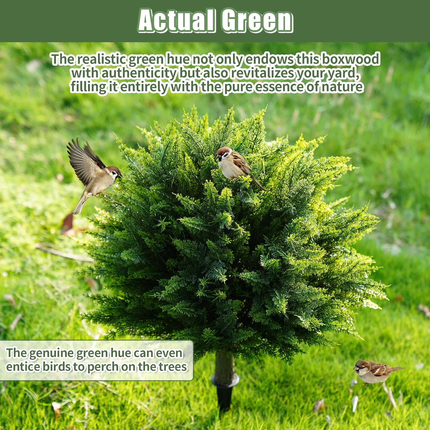 24inch Artificial Cedar Christmas Tree, Norfolk Pine Tree. 4 Sets Faux Cypress Topiary with Spikes Outdoor Christmas Tree Front Porch Decor, Fake Shrubs Planters, Christmas Pot Fillers Urn Filler