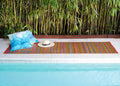 Fab Habitat Outdoor Rug - Waterproof, Fade Resistant, Crease-Free - Premium Recycled Plastic - Striped - Large Patio, Deck, Sunroom, Camping, RV - Cancun - Multicolor - 6 x 9 ft