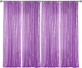 Sugargirl Lavender Purple Sequin Backdrop Curtain 4 Panels 2FTx8FT Glitter Lavender Background Drapes Sparkle Photography Backdrop for Party Wedding Birthday Wall Decoration
