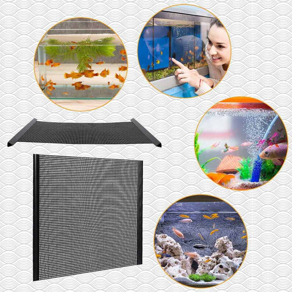 4 Pieces Plastic Mesh Sheets for Embroidery Black Fish Tank Divider Screen Craft Mesh 10 Pieces Binding Bars Sliding Bars for Embroidery Crafting Knit and Crochet Projects
