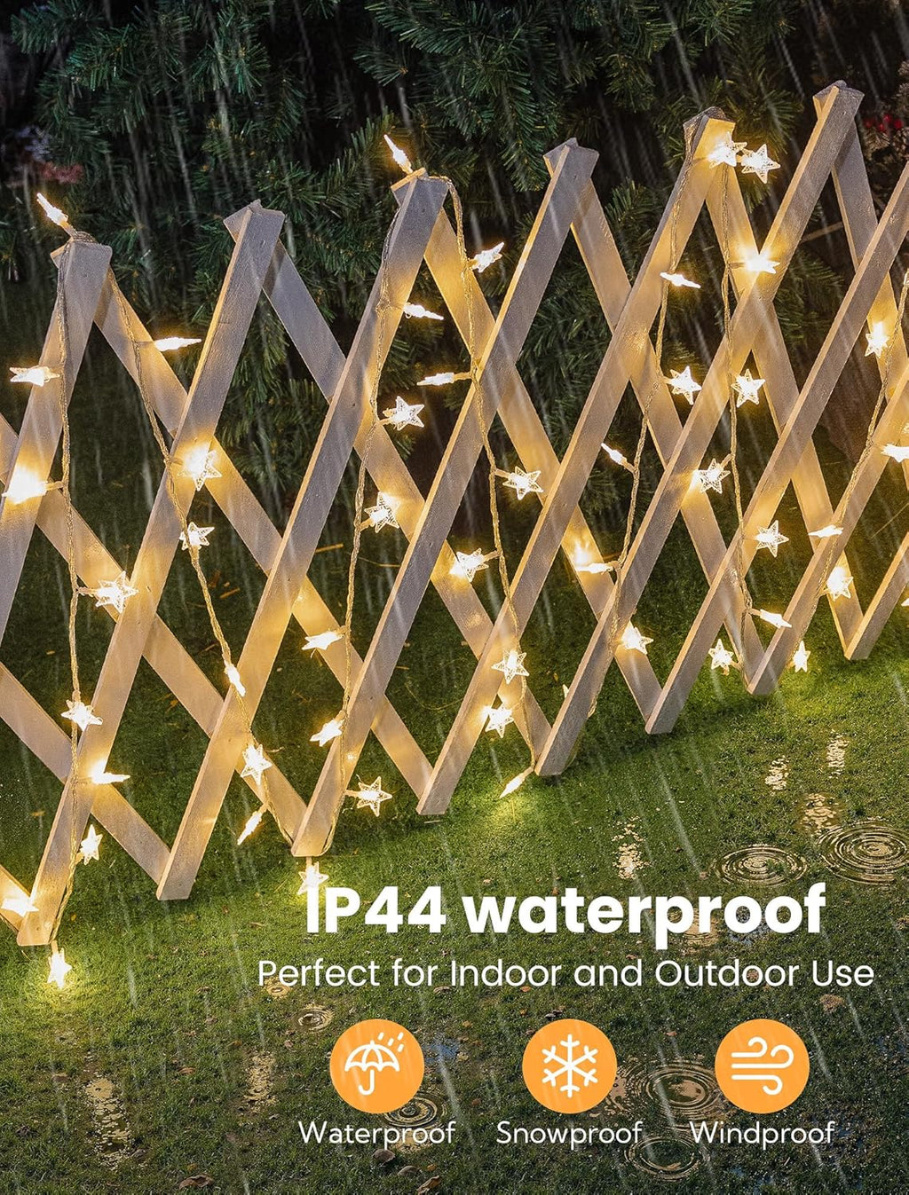 Star String Lights Plug in,33ft 100LED Star Christmas Lights with Remote and Timer, Fairy Lights Waterproof for Indoor Outdoor Bedroom Classroom Dorm Wedding Party Holiday Decor,Warm White