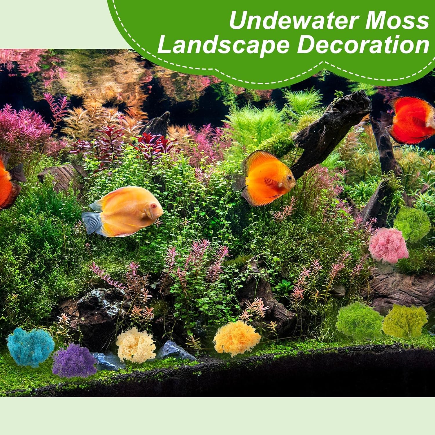 7 Oz Colored Fake Moss Preserved for Crafts Artificial Decorative Moss Faux Garden Dried Floral Forest for Terrariums Wall Decor Fairy Gardens Wedding Floral Project(Mixed Color)