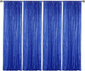 Sugargirl Navy Blue Sequin Backdrop Curtain 4 Panels 2FTx8FT Glitter Navy Blue Background Drapes Sparkle Photography Backdrop for Party Wedding Birthday Wall Decoration