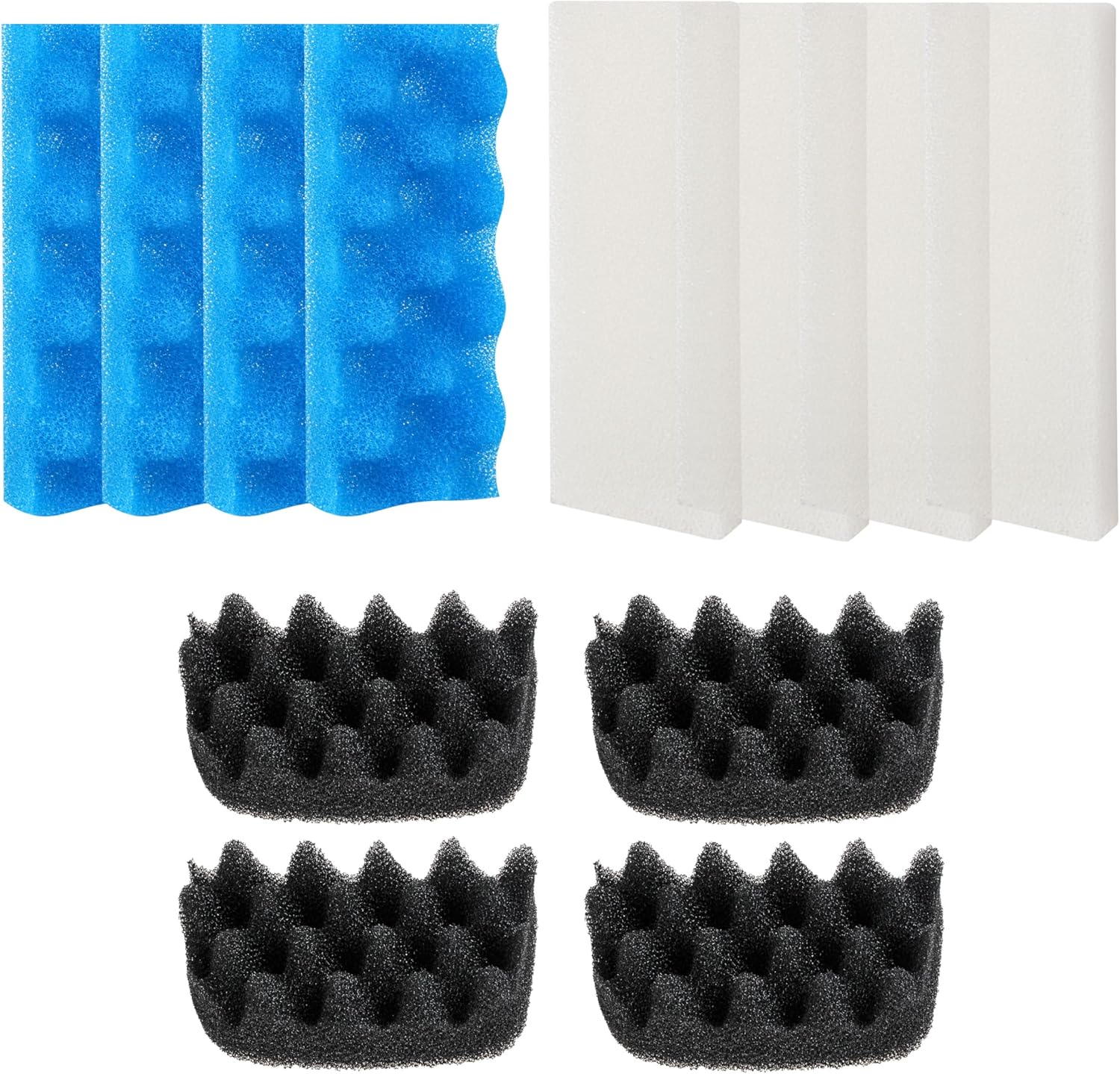 12Pcs Canister Filter Media for Fluval 306/307 Bio Foam Value Pack, Replacement Aquarium Filter Medias (12Pcs Canister Filter Media 306/307)