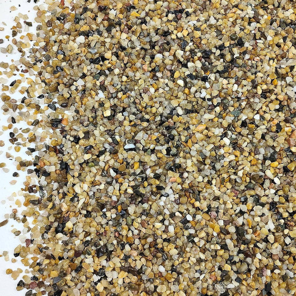 5LB Coarse Sand, Colored Rocks Pebbles, Quartz Sand for Cactus Bonsai, Succulent Plant Bonsai Paving, Vase Filling Decoration, Natural Sand for Fish Tank Decoration Paving(2-4mm)